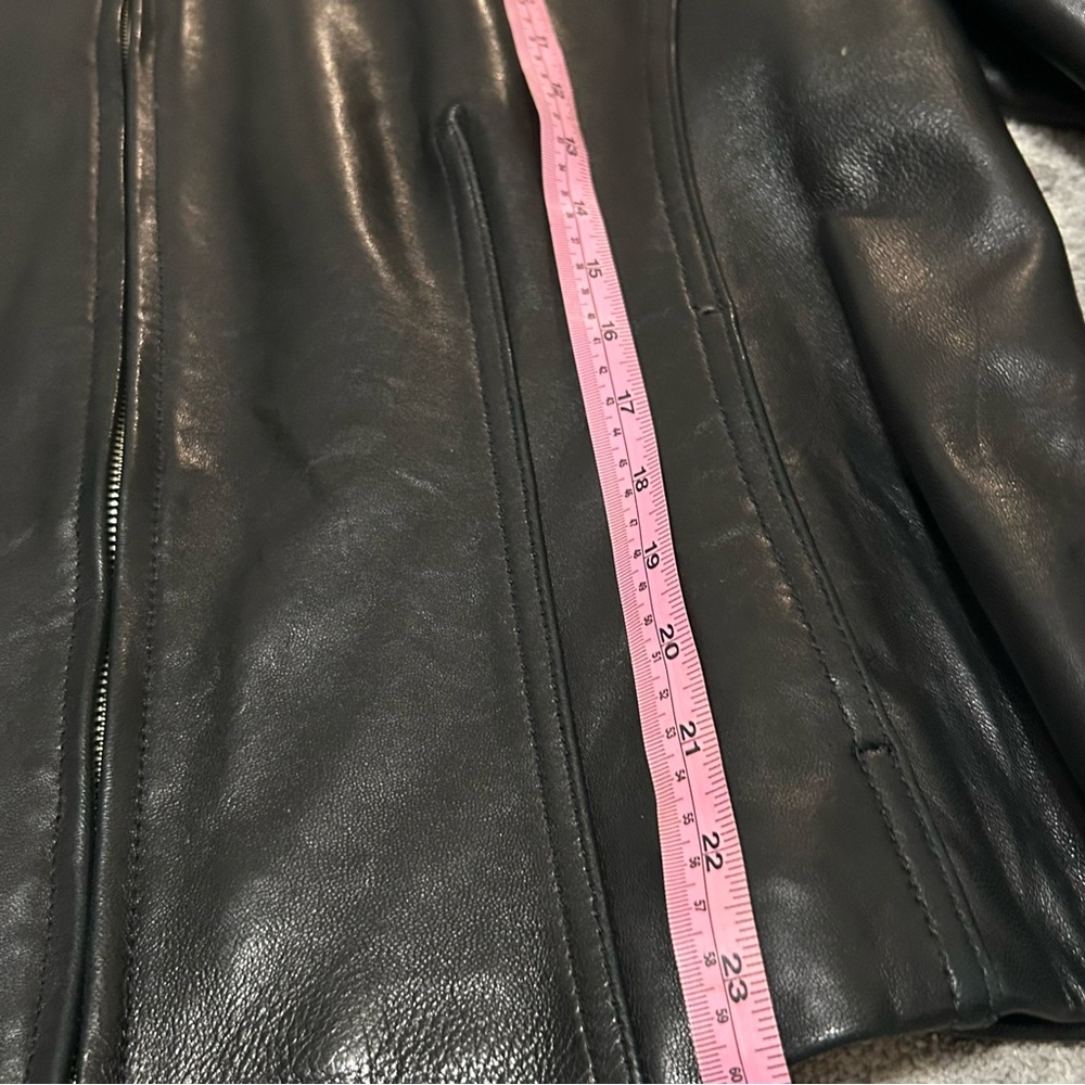 Avanti / Vintage Black Leather Jacket size XL - Picture 6 of 8